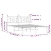 vidaXL Bed Frame without Mattress Light Gray California King Velvet - 4 of 4