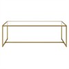 47.25 Inches Deep Gold Coffee Table - Henn&Hart - 4 of 4