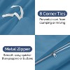 Luxury Soft Premium Duvet Cover Set - Zipper Closure & Matching Pillow Shams - CGK Linens - 4 of 4