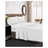 Long Staple Cotton Percale Deep Pocket Solid Sheet Set 350 Thread Count - Tribeca Living®