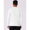 INSPIRE CHIC Men's Classic Solid Color Crew Neck Long Sleeve Soft Knit Pullover Sweater - 3 of 4