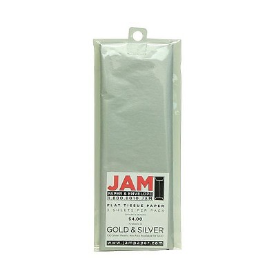 JAM Paper Gift Tissue Paper Silver 3 Sheets/Pack 7335484