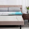 Dyonery 4"Mattress with Silk Cover, Premier Cooling Egg Crate Gel+Bamboo High-Density Memory Foam, Extra Firm to Firm Mattress Topper for Pain Relief - 2 of 4