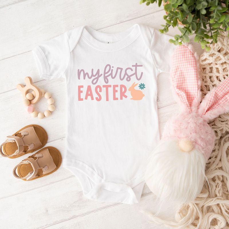 The Juniper Shop My First Easter Bunny Baby Bodysuit, 2 of 3