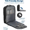 Hynes Eagle 40L Travel Laptop Bag Wristlet Wallet Set-Black - 4 of 4