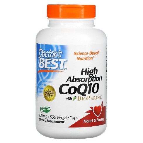 Nature's Lab CoQ10 200 mg + Alpha Lipoic Acid + Acetyl L-Carnitine, 120  Vegetarian Capsules