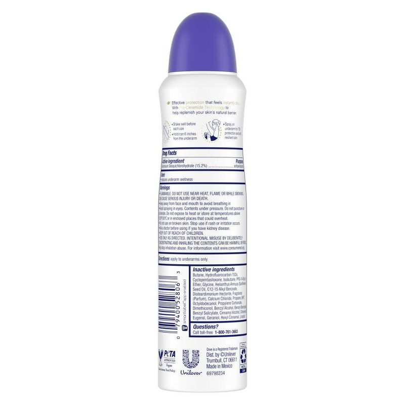 Dove Beauty Original Clean 48-Hour Antiperspirant &#38; Deodorant Dry Spray - 3.8oz, 4 of 12