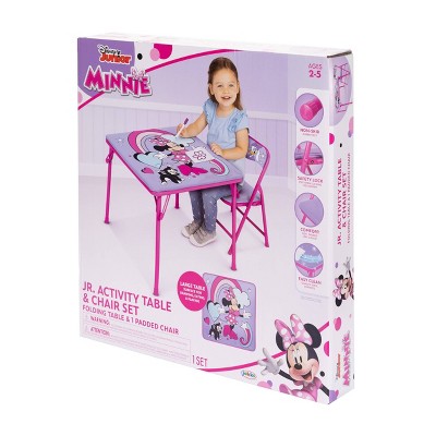 Disney Minnie Mouse Junior Table and Chair Furniture Set for Kids for Activity Drawing and Eating_3