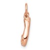 Black Bow Jewelry 14k Rose Gold 3D Moveable Ballet Slippers Charm - 2 of 4