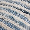 14"x26" Oversized Poly Filled Lumbar Throw Pillow Blue - Rizzy Home: Cotton Canvas, Indoor Decorative Stripe Design, Removable Cover - 2 of 4