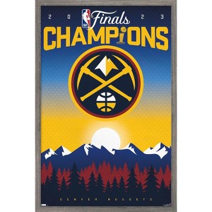 Trends International NBA Denver Nuggets - 2023 NBA Finals Team Logo Framed Wall Poster Prints - 1 of 4