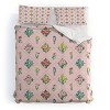 Deny Designs Evanjelina and Co Japanese Collection Duvet Cover and Pillow Shams Pink - 2 of 4
