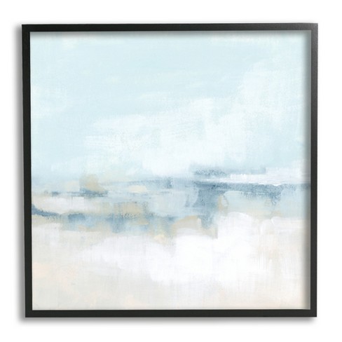 Stupell Abstract Cloudy Landscape Blue Fog Framed Giclee : Target