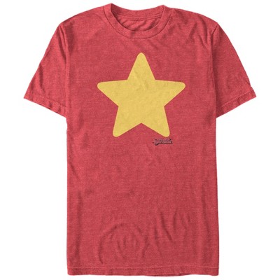 Steven Universe Mens Steven Universe Slim Fit Short Sleeve Crew Graphic Tee - Red Small