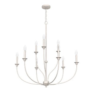 Hunter Fans Southcrest 9 - Light Chandelier in  Distressed White - 1 of 1