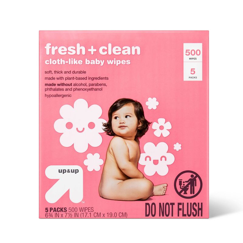 Fresh & Clean Scented Baby Wipes - up & up™ (Select Count), 1 of 18