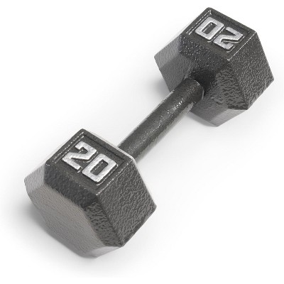 Keppi Cast Iron Hex Dumbbells - 20 Pounds