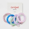 Girls' 5pk Phone Cord with Strawberry and Bow Charms Bracelet Set - Cat & Jack™️: Stretchable, Pull-On, Iron, Acrylic, Zinc Alloy - 2 of 3