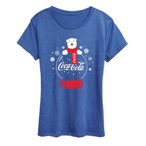 Women's - Coca-Cola - Polar Bear Snowglobe Short Sleeve Graphic T-Shirt - 1 of 4
