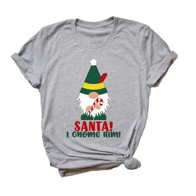 Simply Sage Market Women's Santa I Gnome Him Short Sleeve Graphic Tee