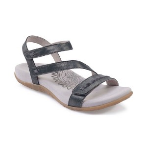 Aetrex Gabby Orthopedic Leather Arch Support Quarter Strappy Sandals For Women - 1 of 4