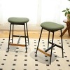 NicBex Set of 2 Bar Stools for Kitchen Island,Different Size Counter Bar Stools with Soft Fabric Upholstered,Bar Chairs for Dining Rooms,Kitchens - 2 of 4