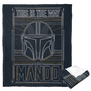 Disney Star Wars The Mandalorian This Is The Way Silk Touch Throw Blanket 50x60 Inches - 1 of 3