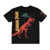 Jurassic Park Puff Print Dinosaur Art Adult Black Crew Neck Short Sleeve T-shirt XL - 4 of 4