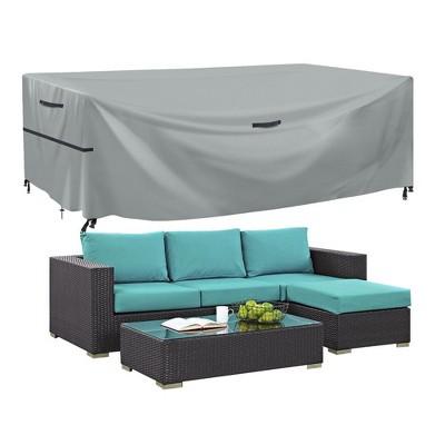 GARPROVM 71"L Furniture Cover Sofa Cover Waterproof Windproof Anti-UV Dustproof Gray