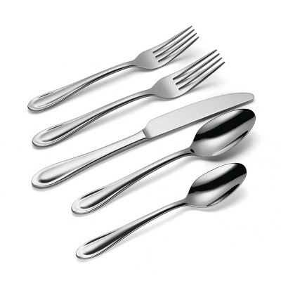 Satin Sand Dune 20-Piece Stainless Steel Flatware Set