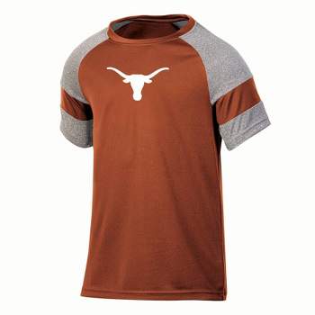 NCAA Texas Longhorns Boys' Gray Poly T-Shirt