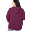 Woman Within Plus Size Better Fleece Zip-Front Hoodie - 3 of 4