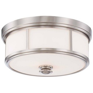 Minka Lavery Minka-Lavery Harbour Point 13 1/2" Wide Brushed Nickel Ceiling Light - 1 of 3