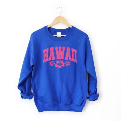 Simply Sage Market Women's Graphic Sweatshirt Hawaii Varsity Grunge