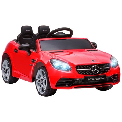 Aosom 12V Kids Electric Ride On Car with Parent Remote Control, Two Motors, 2 Speeds, Music, LED Lights, USB for 3-6 Years Old