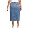 Lands' End Women's Soft Denim Midi Column Skirt - 2 of 4