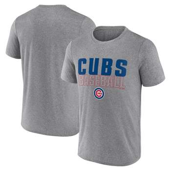 MLB Chicago Cubs Men's Gray Athletic T-Shirt