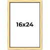 PosterPalooza | Simple Gold Picture Frame - UV Acrylic, Foam Board Backing, Hanging Hardware - 2 of 4
