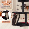 EROMMY Cat Tree, 28.8' Tall Cat Tree Tower With Cat Scratching Post For Indoor Cats, Halloween Pet Furniture, Black With Red - 3 of 4