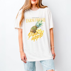 Simply Sage Market Farm Fresh Pineapple Watercolor Short Sleeve Tee - 1 of 4