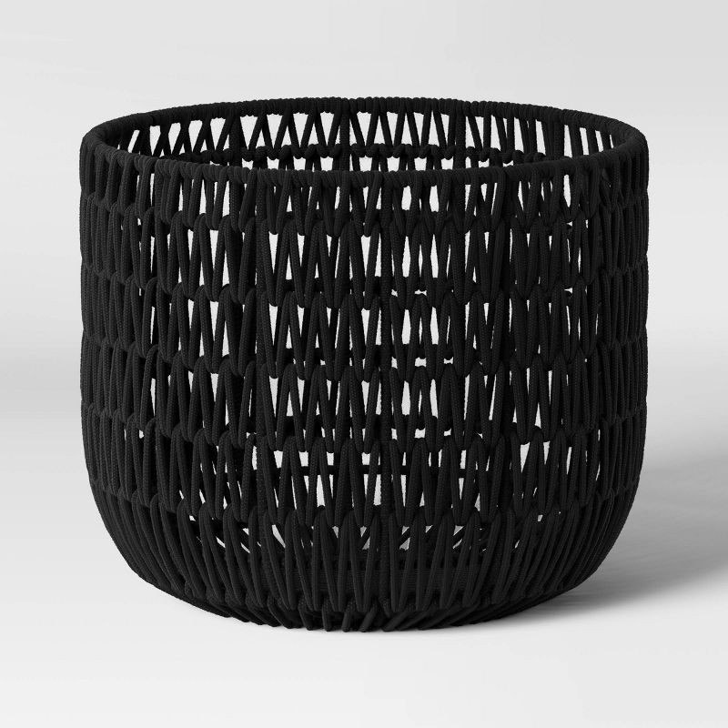 Rope Basket Black - Threshold&#8482;, 1 of 5