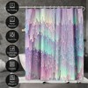 Americanflat 71" x 74" Shower Curtain, Iridescent Glitches by Emanuela Carratoni - 3 of 4
