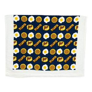 Bacon And Eggs Funny Yummy Breakfast Tea Towel - Crazy Dog Tea Towel Bacon And Eggs - 1 of 4