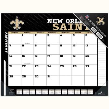 NFL New Orleans Saints 22" x 17" 2024 Desk Calendar