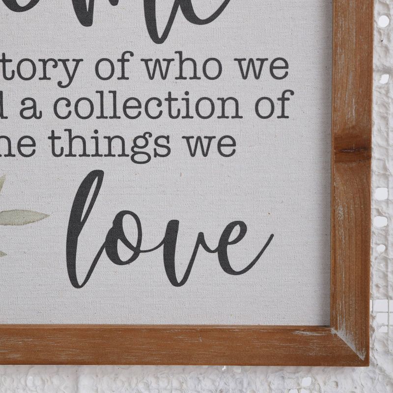 Metal Home Story Vintage Design Tray Hanging Printed Sentiment Framed Wall Canvas - StyleCraft, 5 of 8