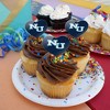 Northwood University Primary Logo Heart Love Cupcake Picks Toppers Decoration Set of 6 - 4 of 4