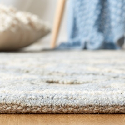 Trace Beige and Silver Hand-Tufted Wool Area Rug 4' x 6'