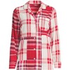 Lands' End Women's Long Sleeve Print Flannel Pajama Top - 3 of 3