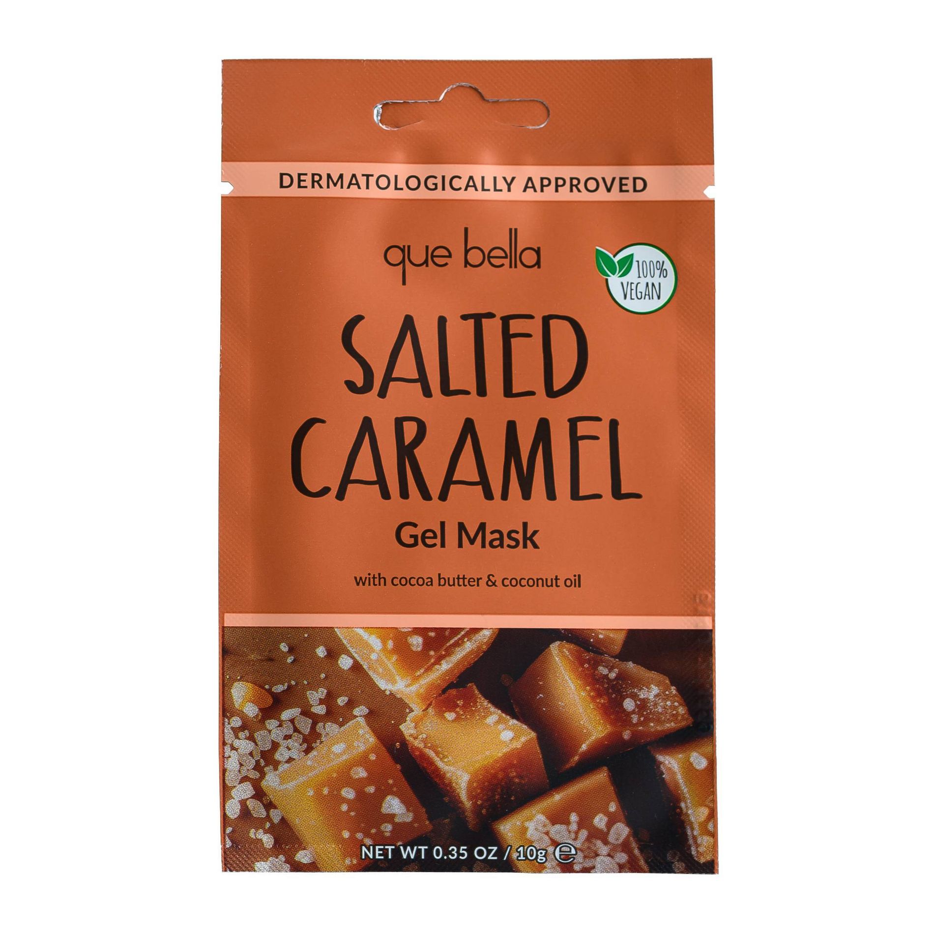 Que Bella Salted Caramel Gel Facial Mask - 0.35 fl oz