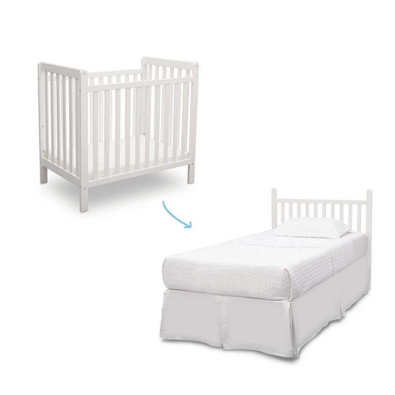 Delta Children Classic Mini Crib Convertible to Twin Bed, 3 of 10
